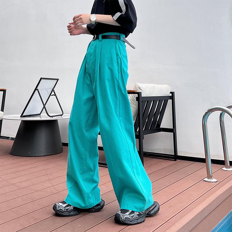 Hua Plicated Colored Pants-korean-fashion-Pants-Hua's Closet-OH Garments