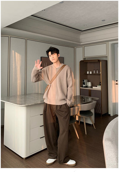 Hua Relaxed Fit Lined Sweater-korean-fashion-Sweater-Hua's Closet-OH Garments