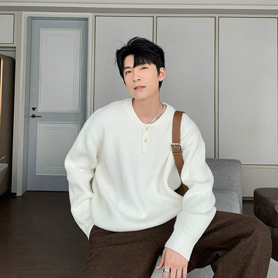 Hua Relaxed Fit Lined Sweater-korean-fashion-Sweater-Hua's Closet-OH Garments