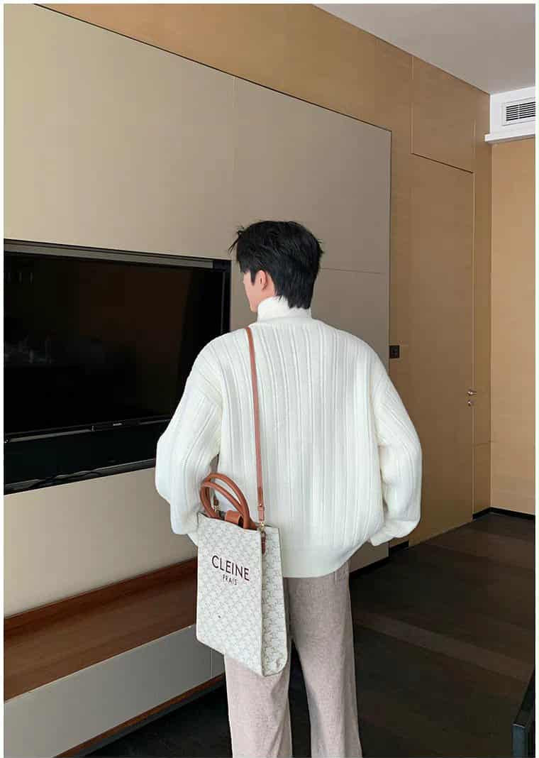 Hua Rib Knit High Neck Zipped Sweater-korean-fashion-Jacket-Hua's Closet-OH Garments