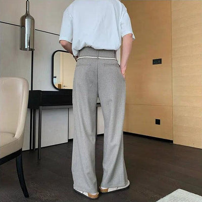 Hua Rope String Buttoned Trousers-korean-fashion-Trousers-Hua's Closet-OH Garments