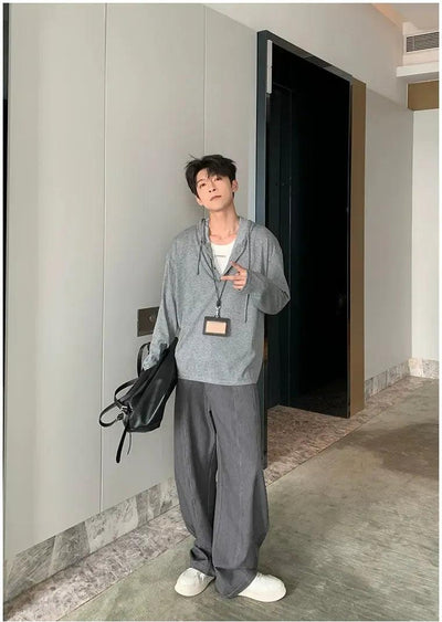 Hua Scarf Spliced Pocket Pants-korean-fashion-Jeans-Hua's Closet-OH Garments