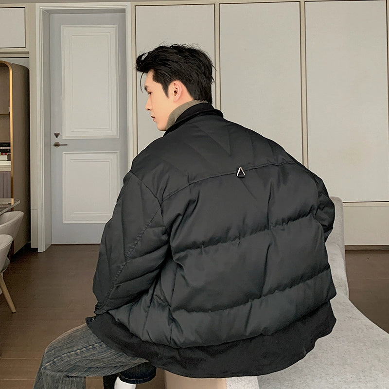 Hua School Style Regular Fit Down Jacket-korean-fashion-Jacket-Hua's Closet-OH Garments