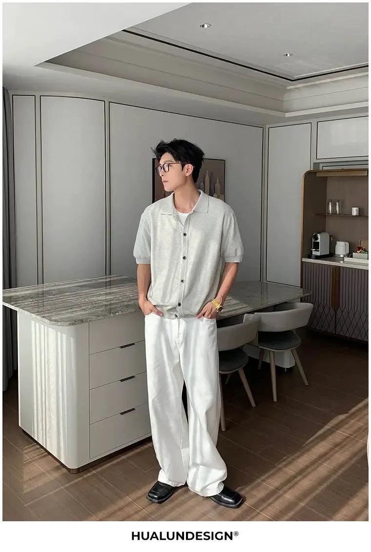 Hua Slant Pocket Clean Fit Pants-korean-fashion-Pants-Hua's Closet-OH Garments