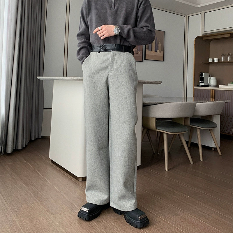 Hua Sleek Waist Casual Pants-korean-fashion-Pants-Hua's Closet-OH Garments