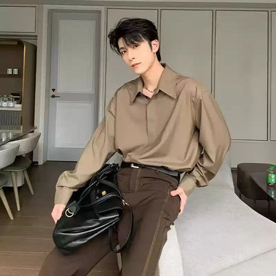 Hua Smart Office Clean Fit Shirt-korean-fashion-Shirt-Hua's Closet-OH Garments