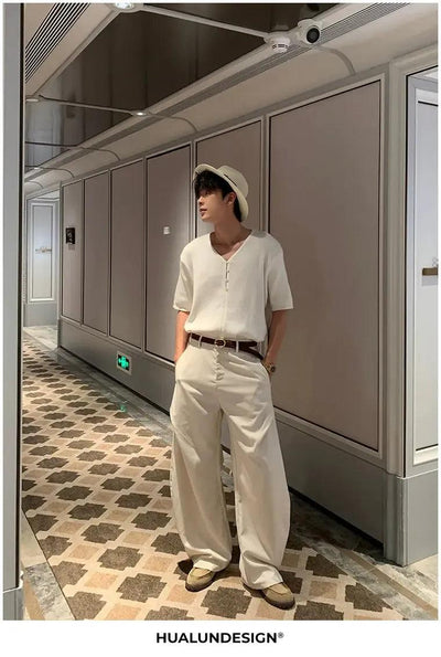 Hua Structured Loose Pants-korean-fashion-Pants-Hua's Closet-OH Garments