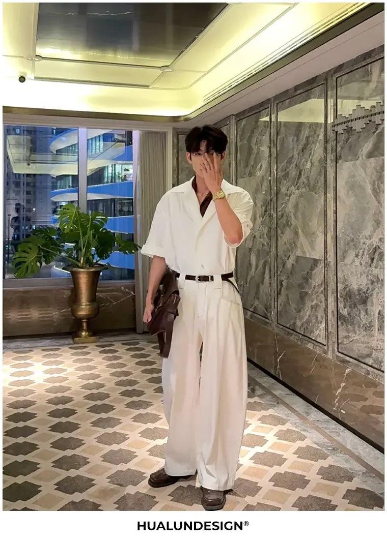Hua Structured Seam Detail Pants-korean-fashion-Pants-Hua's Closet-OH Garments