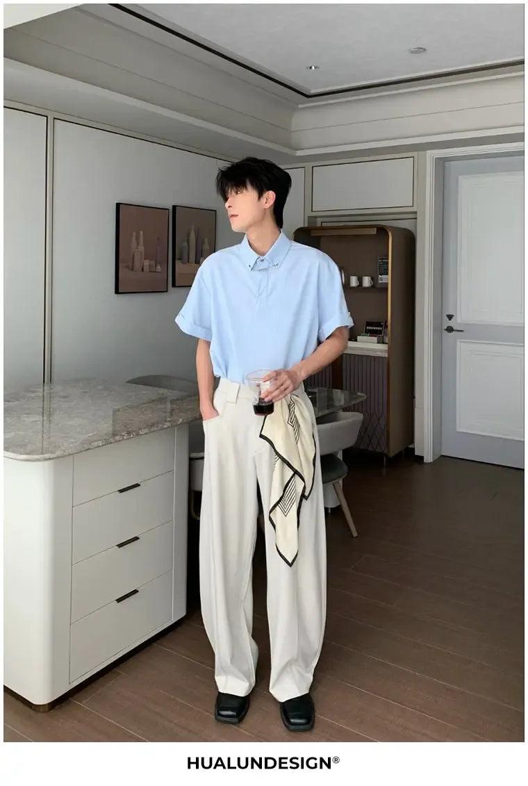 Hua Structured Seam Detail Pants-korean-fashion-Pants-Hua's Closet-OH Garments