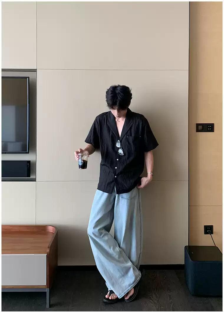 Hua Tencel Pocket Detail Shirt-korean-fashion-Shirt-Hua's Closet-OH Garments
