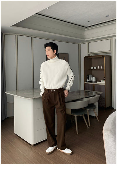 Hua Two-Buttons Slim Fit Pants-korean-fashion-Pants-Hua's Closet-OH Garments