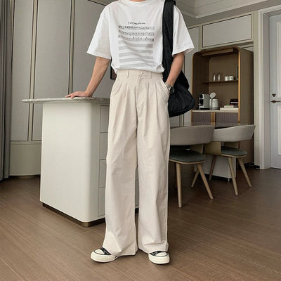 Hua Versatile Wide Track Pants-korean-fashion-Pants-Hua's Closet-OH Garments