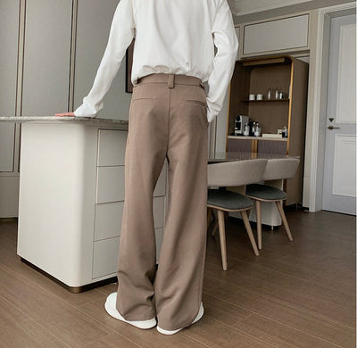 Hua Waist Clip Straight Pants-korean-fashion-Pants-Hua's Closet-OH Garments