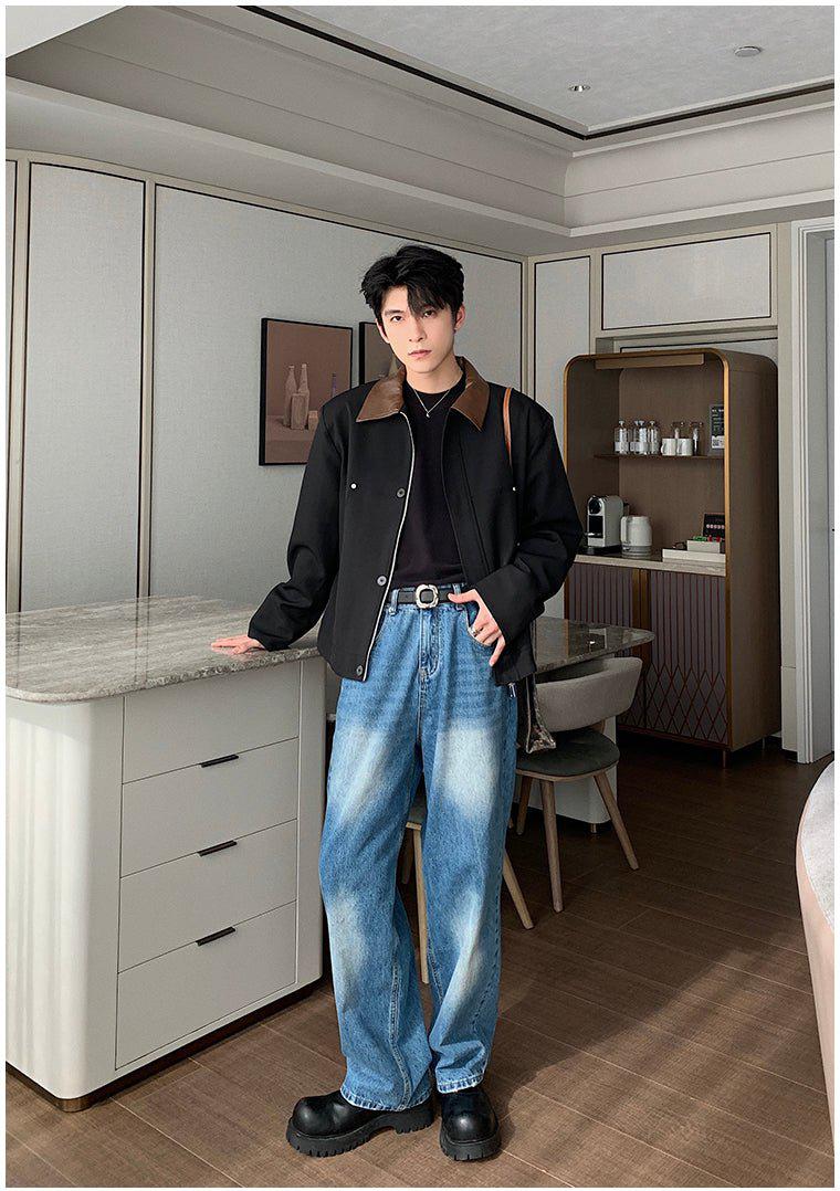 Hua Washed Straight Jeans-korean-fashion-Jeans-Hua's Closet-OH Garments