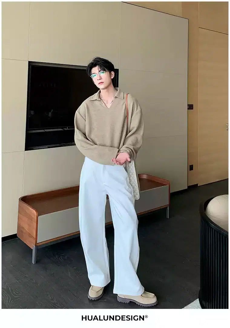 Hua Wide Loose Cut Pants-korean-fashion-Pants-Hua's Closet-OH Garments