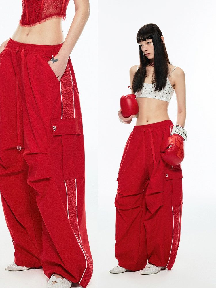 Jinn Side Contrast Wide Sports Pants-korean-fashion-Pants-Jinn's Closet-OH Garments