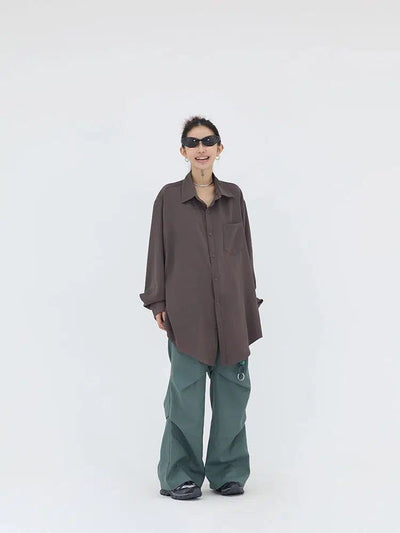 Kei 3D Pleats Wide Loose Pants-korean-fashion-Pants-Kei's Closet-OH Garments