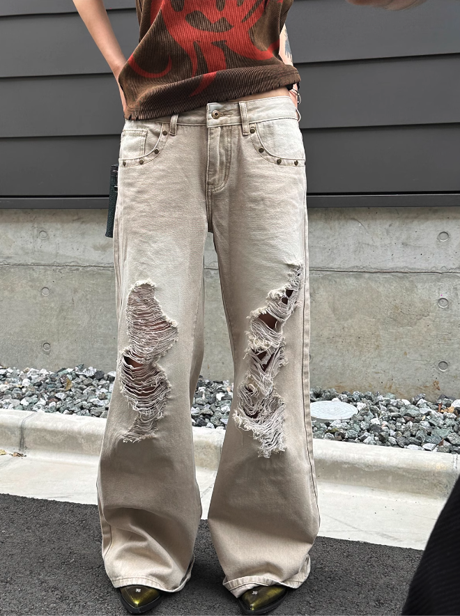 Kei Distressed and Ripped Jeans-korean-fashion-Jeans-Kei's Closet-OH Garments