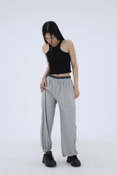 Kei Double Gartered Waist Pants-korean-fashion-Pants-Kei's Closet-OH Garments