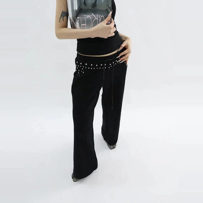 Kei Drawstring Buttoned Detail Pants-korean-fashion-Pants-Kei's Closet-OH Garments