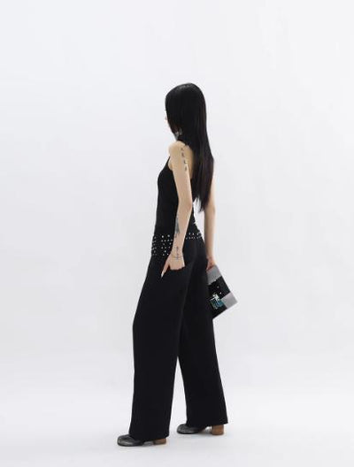 Kei Drawstring Buttoned Detail Pants-korean-fashion-Pants-Kei's Closet-OH Garments
