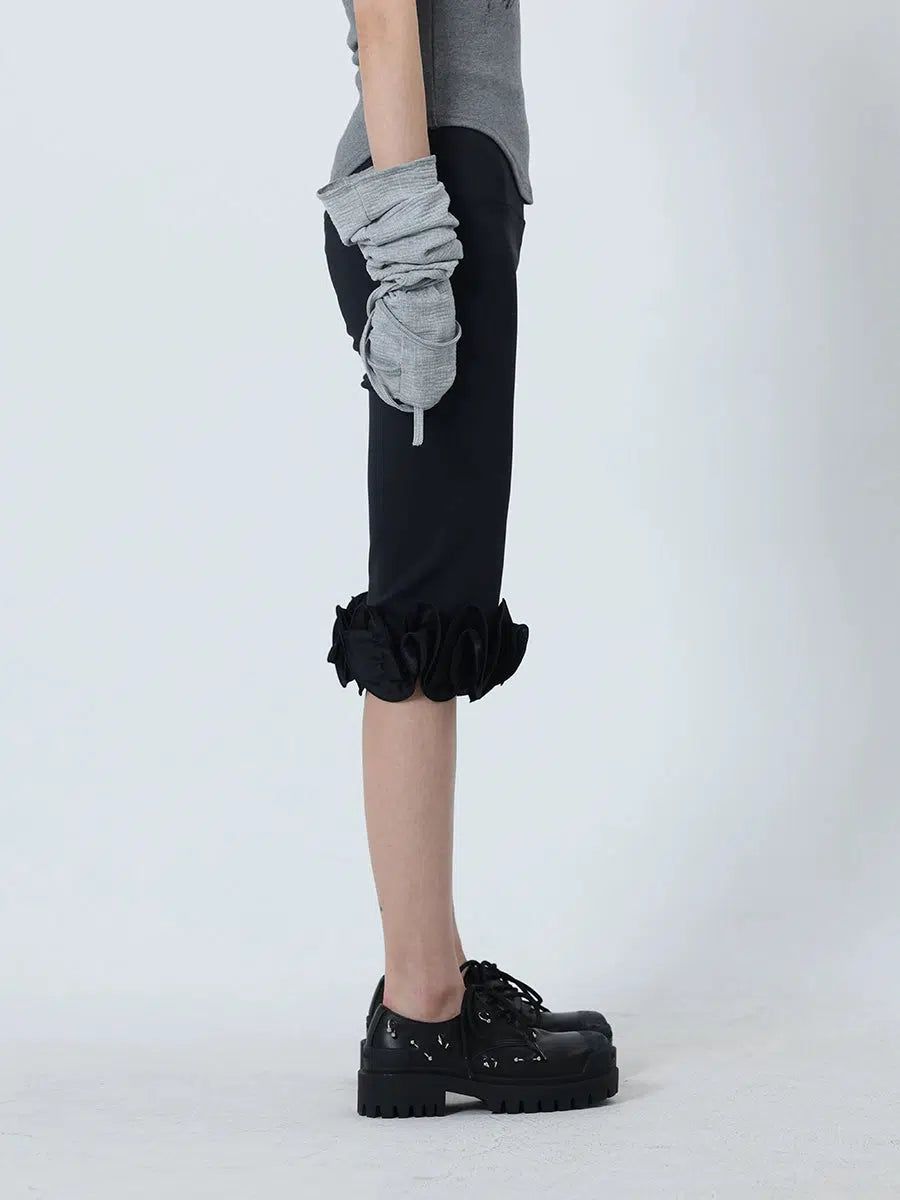 Kei Elastic Lace Sports Shorts-korean-fashion-Shorts-Kei's Closet-OH Garments