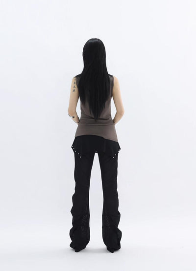 Kei Irregular Beaded Skirt Pants-korean-fashion-Pants-Kei's Closet-OH Garments