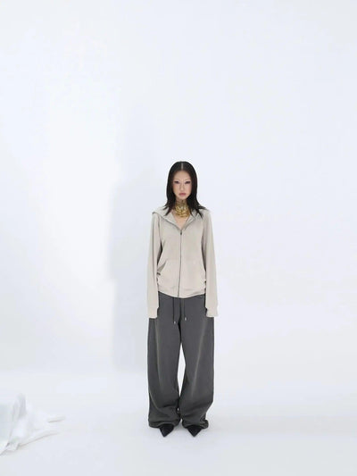 Kei Kangaroo Pocket Zip-Up Hoodie-korean-fashion-Hoodie-Kei's Closet-OH Garments