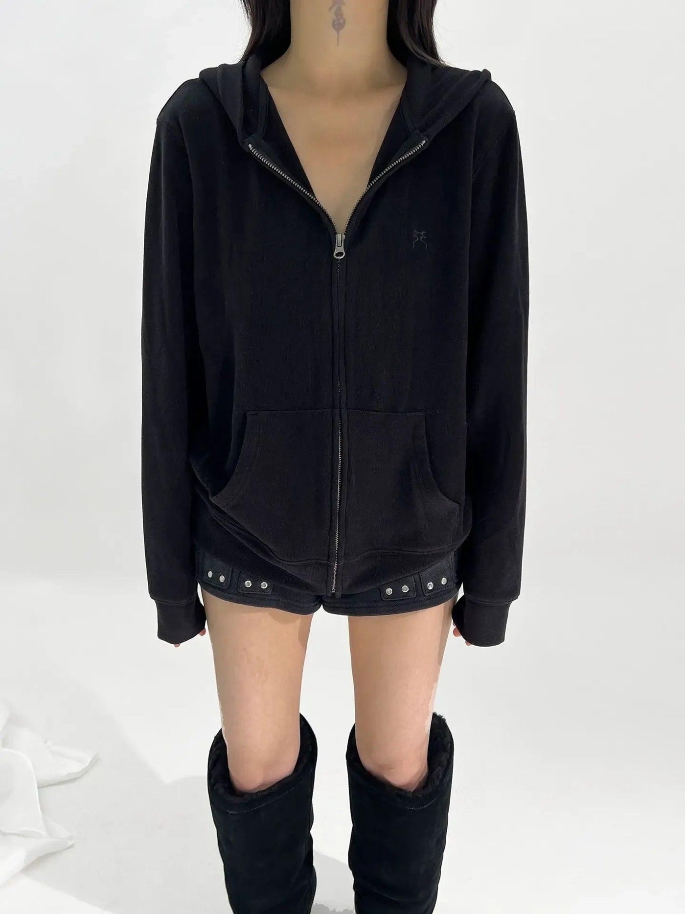 Kei Kangaroo Pocket Zip-Up Hoodie-korean-fashion-Hoodie-Kei's Closet-OH Garments