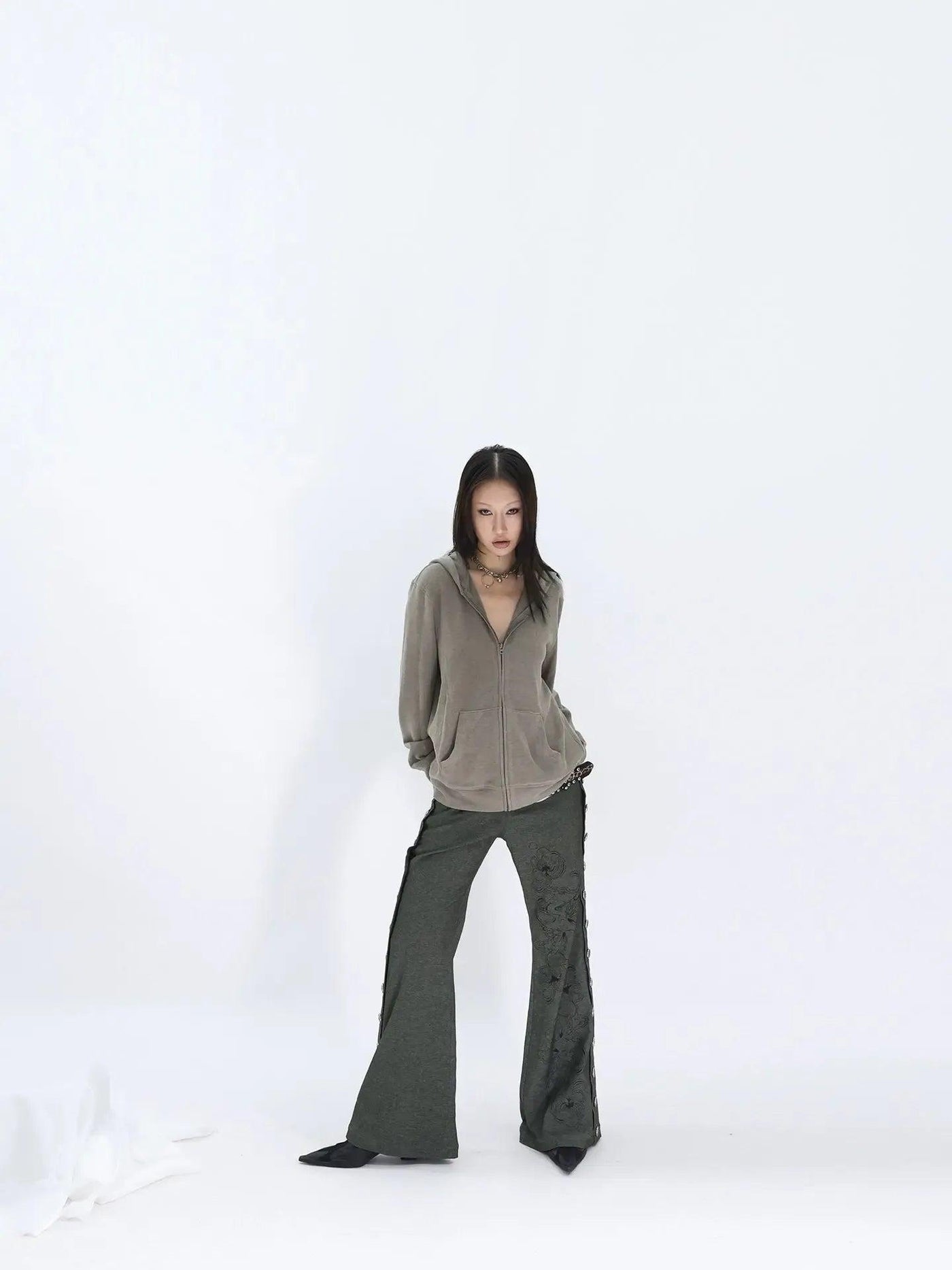 Kei Kangaroo Pocket Zip-Up Hoodie-korean-fashion-Hoodie-Kei's Closet-OH Garments