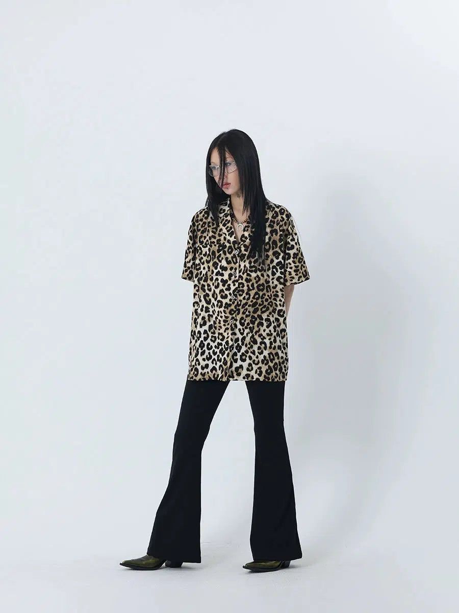 Kei Loose Leopard Full-Print Shirt-korean-fashion-Shirt-Kei's Closet-OH Garments