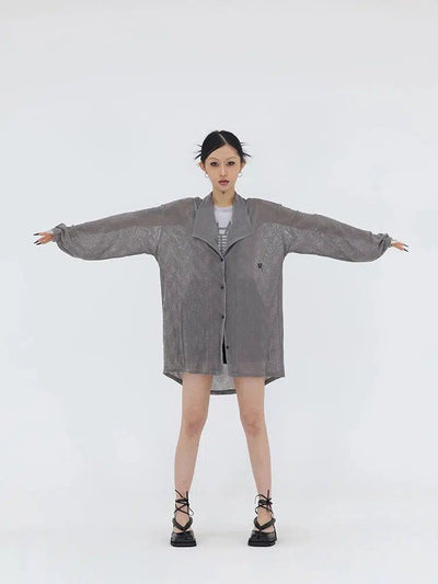 Kei Mesh Textured Velvet Jacket-korean-fashion-Jacket-Kei's Closet-OH Garments
