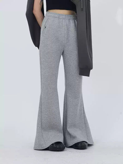 Kei Mid-High Waist Flared Sweatpants-korean-fashion-Pants-Kei's Closet-OH Garments