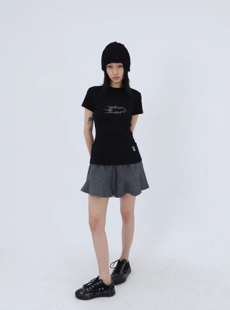 Kei Petal-Style Gartered Shorts-korean-fashion-Shorts-Kei's Closet-OH Garments