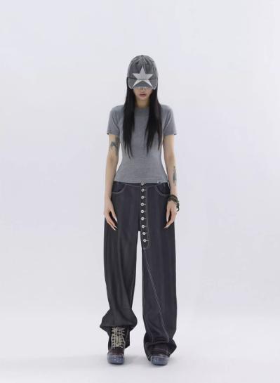 Kei Plain Color Slim Fit T-Shirt-korean-fashion-T-Shirt-Kei's Closet-OH Garments