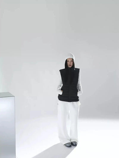 Kei Quilted Down Full-Zip Jacket & Vest Set-korean-fashion-Clothing Set-Kei's Closet-OH Garments