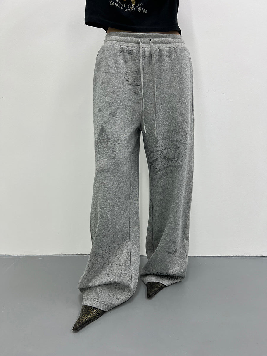 Kei Scattered Splatters Sweatpants-korean-fashion-Pants-Kei's Closet-OH Garments