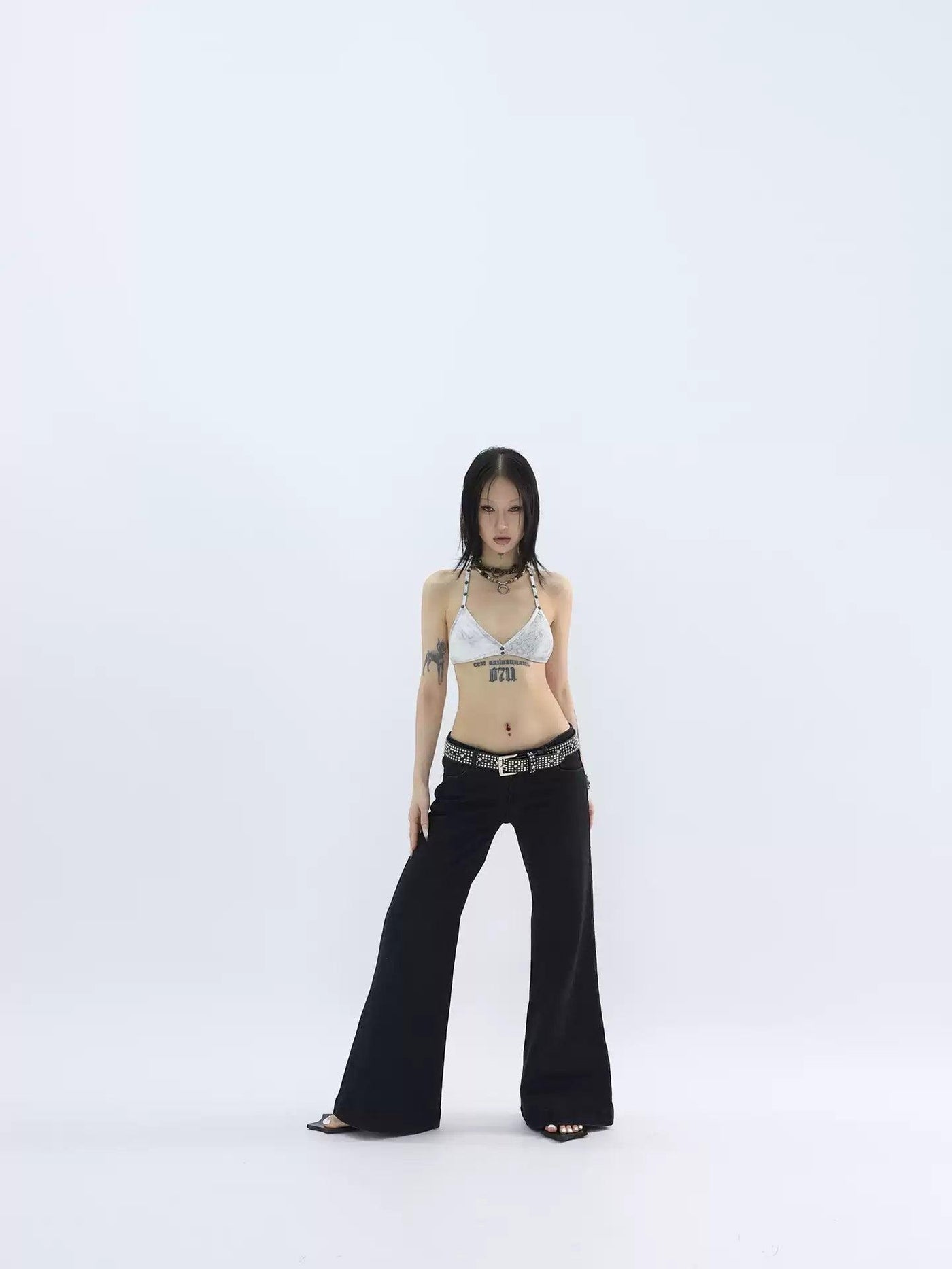 Kei Sleek Plain Flared Pants-korean-fashion-Pants-Kei's Closet-OH Garments