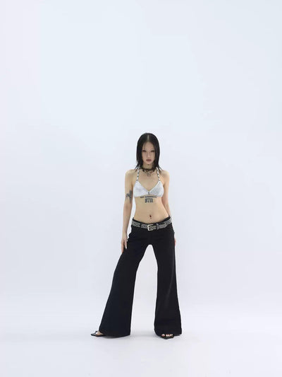 Kei Sleek Plain Flared Pants-korean-fashion-Pants-Kei's Closet-OH Garments
