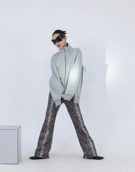 Kei Sleeve-Layered Double Zip Jacket-korean-fashion-Jacket-Kei's Closet-OH Garments