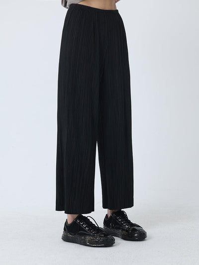 Kei Stretchy Pleated Pants-korean-fashion-Pants-Kei's Closet-OH Garments