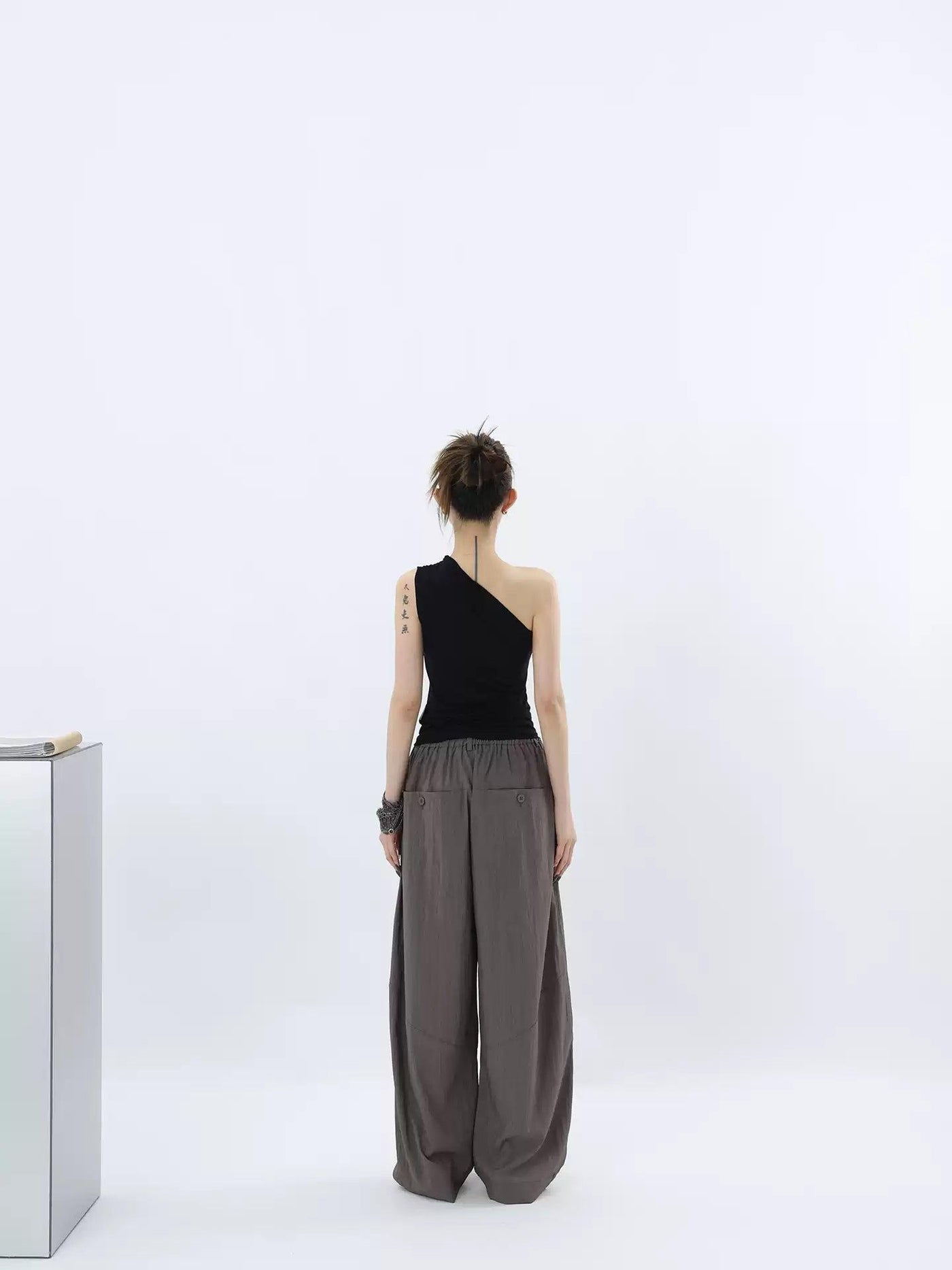 Kei Wide Elastic Waist Loose Pants-korean-fashion-Pants-Kei's Closet-OH Garments