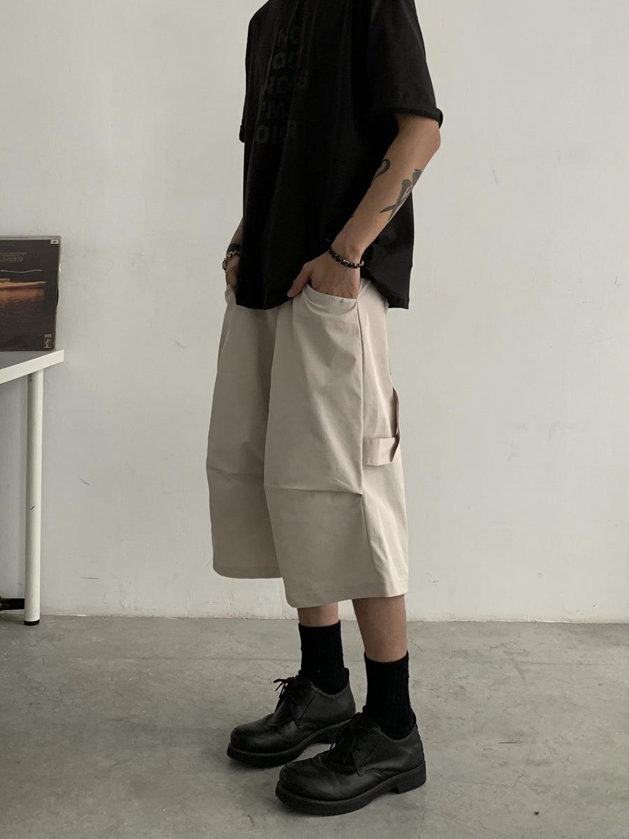 Knot 3D Style Pleated Shorts-korean-fashion-Shorts-Knot's Closet-OH Garments