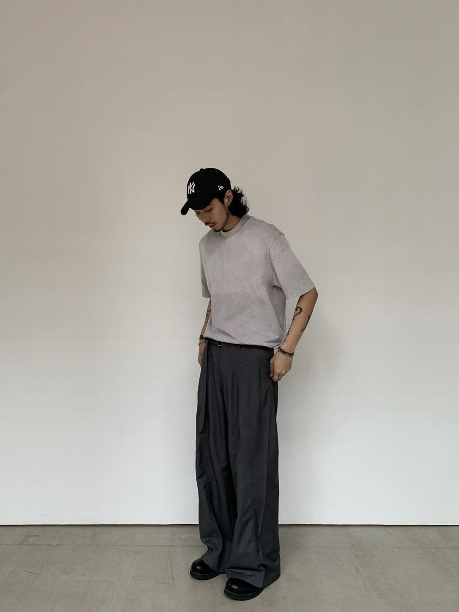 Knot Belt Strap Slouchy Trousers-korean-fashion-Trousers-Knot's Closet-OH Garments