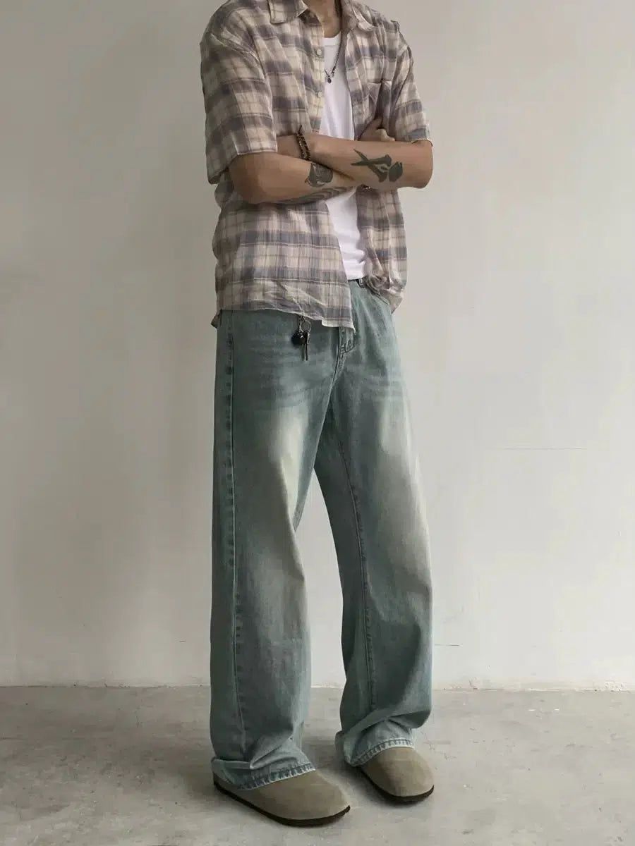 Knot Light Washed Straight Jeans-korean-fashion-Jeans-Knot's Closet-OH Garments