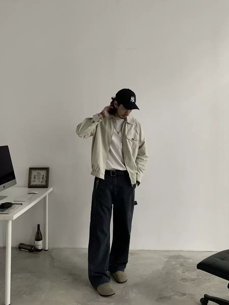 Knot Washed Arc Structure Cargo Pants-korean-fashion-Pants-Knot's Closet-OH Garments