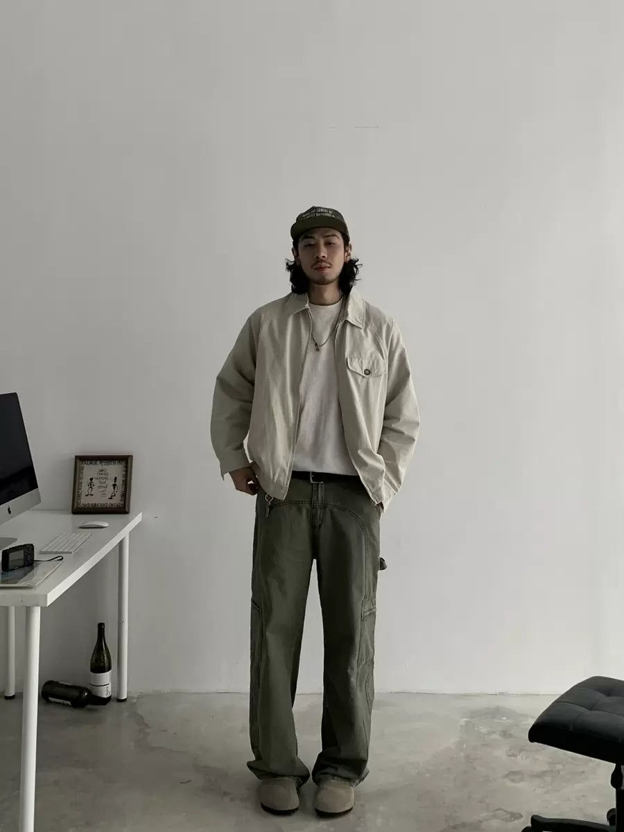 Knot Washed Arc Structure Cargo Pants-korean-fashion-Pants-Knot's Closet-OH Garments