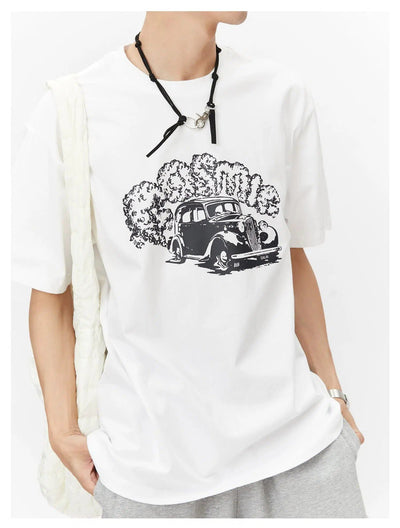 Lai Cartoon Graphic T-Shirt-korean-fashion-T-Shirt-Lai's Closet-OH Garments