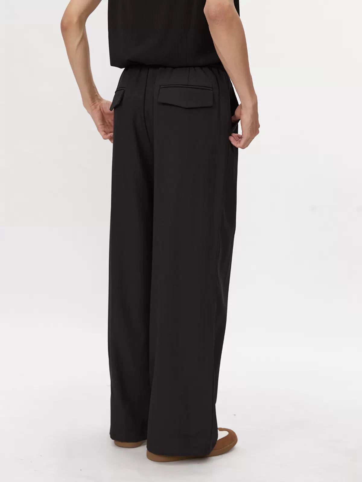 Lai Drapey Drawstring Waist Trousers-korean-fashion-Trousers-Lai's Closet-OH Garments