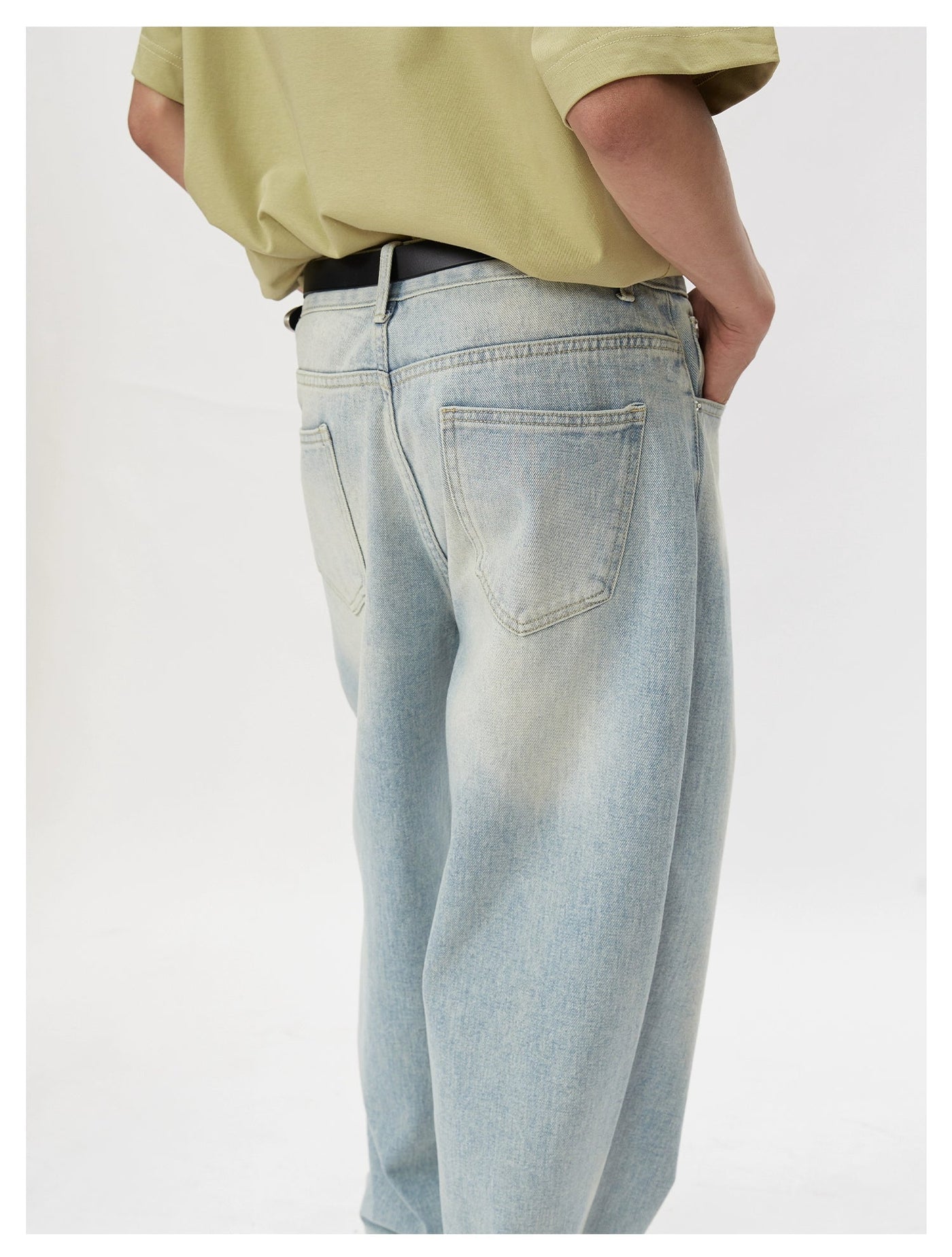 Lai Faded Area Spots Jeans-korean-fashion-Jeans-Lai's Closet-OH Garments